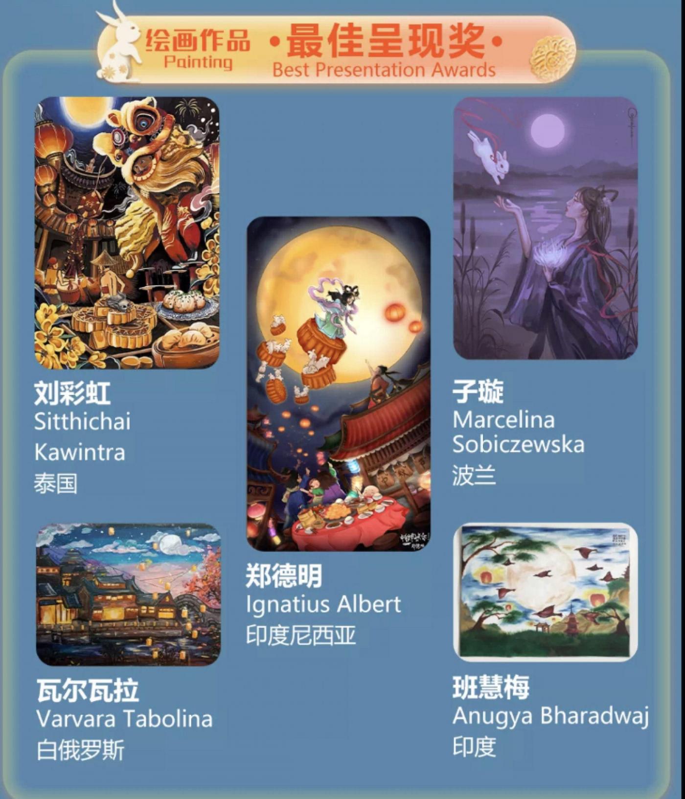 我院选手喜获“汉语桥”中秋主题书画展最佳呈现奖